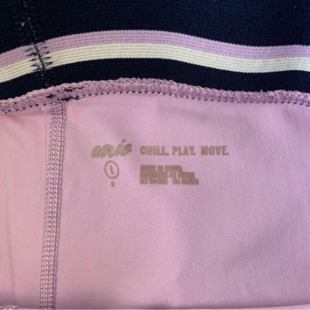 Aerie purple chill play move leggings w/ pockets size large - Picture 3 of 5
